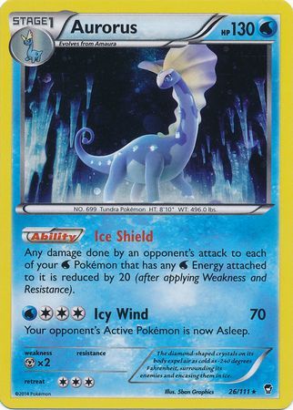 Aurorus (26/111) (Cosmos Holo) [XY: Furious Fists] | Jack's On Queen