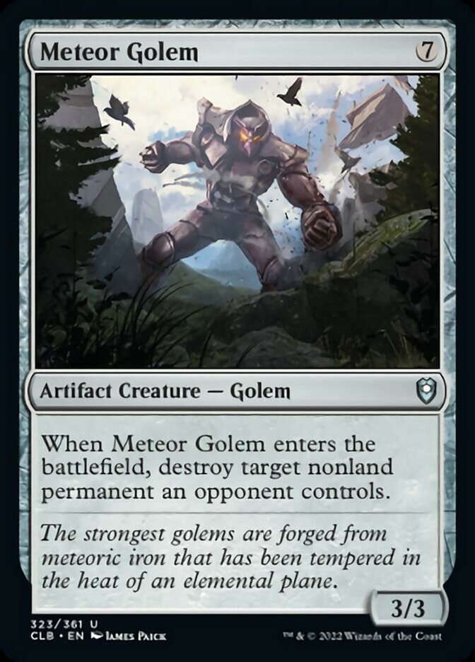 Meteor Golem [Commander Legends: Battle for Baldur's Gate] | Jack's On Queen