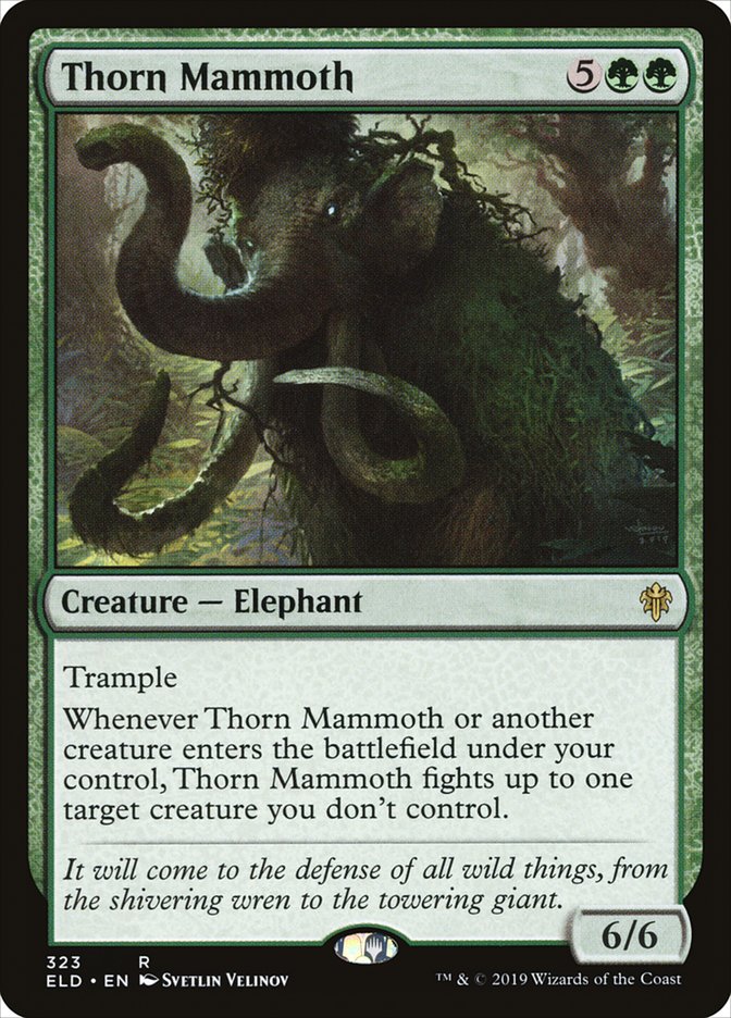 Thorn Mammoth [Throne of Eldraine] | Jack's On Queen