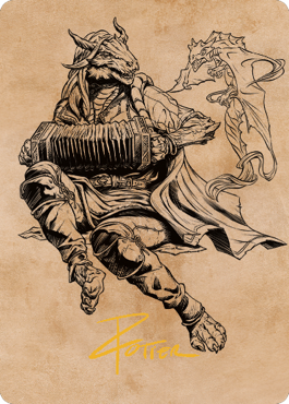 Korlessa, Scale Singer Art Card (Gold-Stamped Signature) [Commander Legends: Battle for Baldur's Gate Art Series] | Jack's On Queen