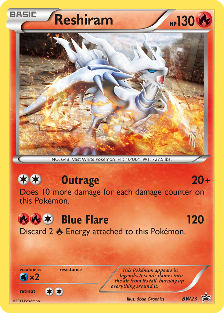 Reshiram (BW23) [Black & White: Black Star Promos] | Jack's On Queen