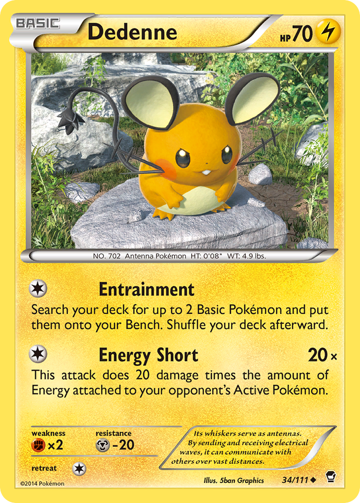 Dedenne (34/111) [XY: Furious Fists] | Jack's On Queen