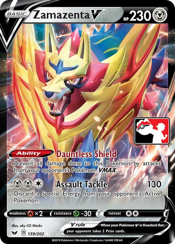 Zamazenta V (139/202) [Prize Pack Series One] | Jack's On Queen