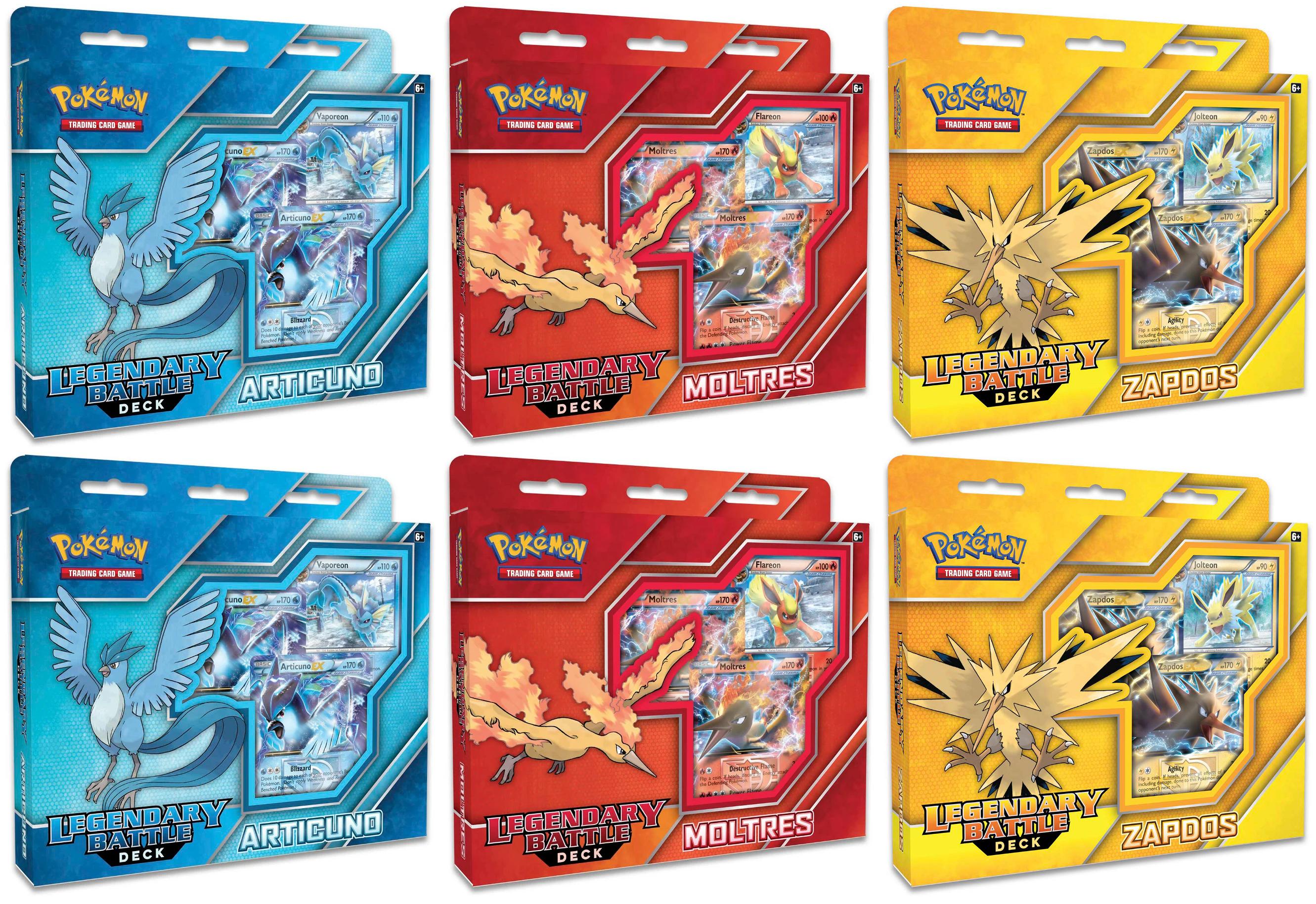 Legendary Battle Deck Display (Articuno, Zapdos & Moltres) | Jack's On Queen