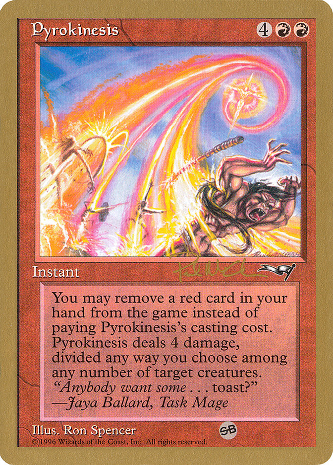 Pyrokinesis (Paul McCabe) (SB) [World Championship Decks 1997] | Jack's On Queen