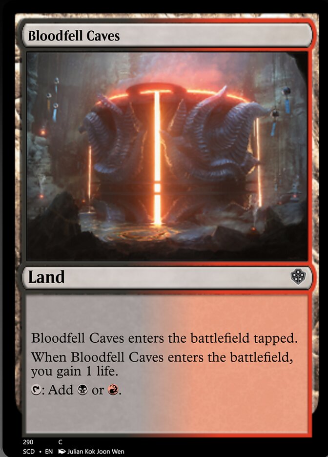 Bloodfell Caves [Starter Commander Decks] | Jack's On Queen