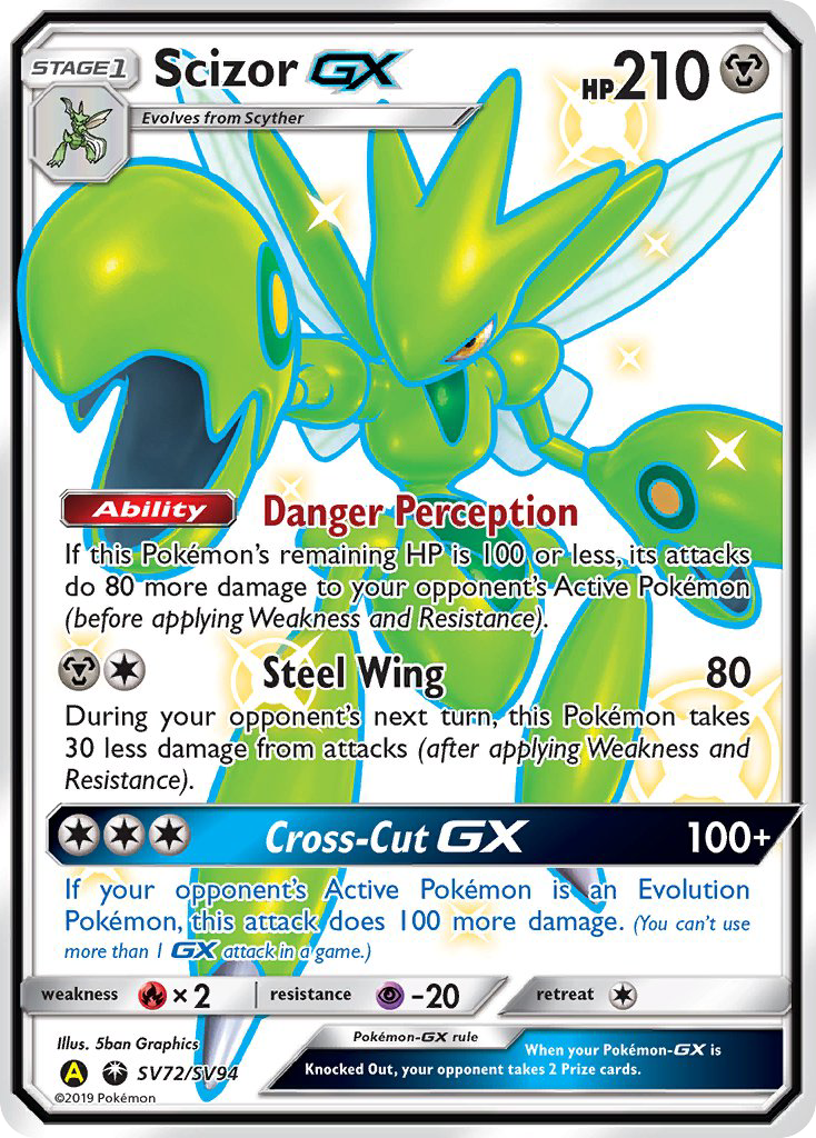 Scizor GX (SV72/SV94) [Sun & Moon: Hidden Fates - Shiny Vault] | Jack's On Queen