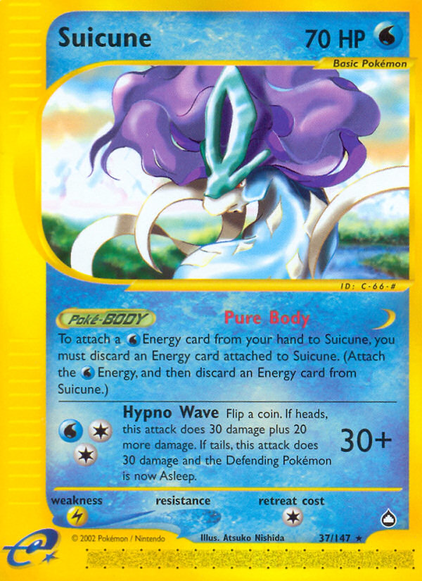 Suicune (37/147) [Aquapolis] | Jack's On Queen