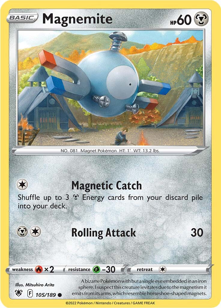 Magnemite (105/189) [Sword & Shield: Astral Radiance] | Jack's On Queen