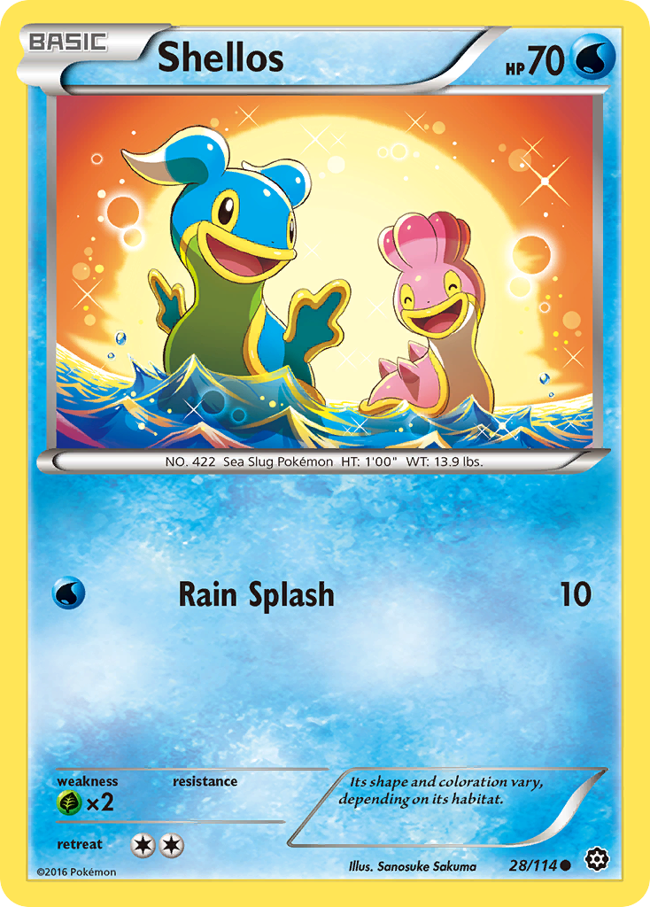 Shellos (28/114) [XY: Steam Siege] | Jack's On Queen
