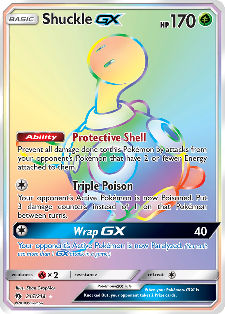 Shuckle GX (215/214) [Sun & Moon: Lost Thunder] | Jack's On Queen