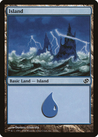 Island (32) [Duel Decks: Jace vs. Chandra] | Jack's On Queen