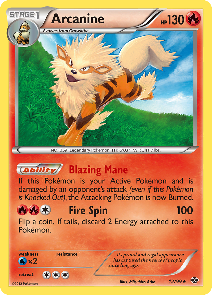 Arcanine (12/99) [Black & White: Next Destinies] | Jack's On Queen