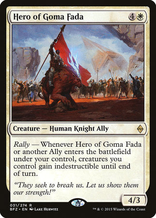 Hero of Goma Fada [Battle for Zendikar] | Jack's On Queen