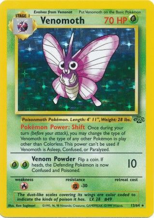 Venomoth (13/64) [Jungle Unlimited] | Jack's On Queen