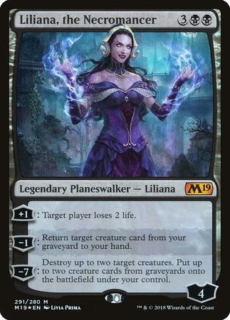 Liliana, the Necromancer [Core Set 2019] | Jack's On Queen