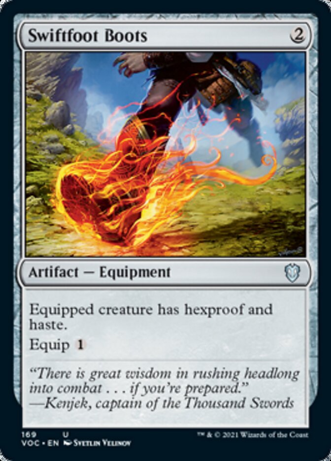 Swiftfoot Boots [Innistrad: Crimson Vow Commander] | Jack's On Queen