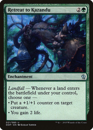 Retreat to Kazandu [Duel Decks: Zendikar vs. Eldrazi] | Jack's On Queen