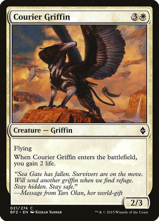 Courier Griffin [Battle for Zendikar] | Jack's On Queen