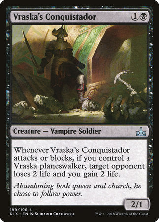 Vraska's Conquistador [Rivals of Ixalan] | Jack's On Queen