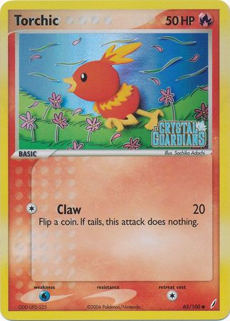 Torchic (65/100) (Stamped) [EX: Crystal Guardians] | Jack's On Queen