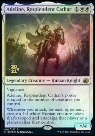 Adeline, Resplendent Cathar [Innistrad: Midnight Hunt Prerelease Promos] | Jack's On Queen