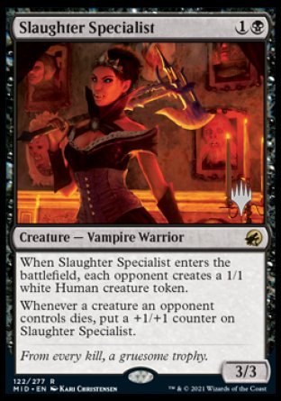 Slaughter Specialist (Promo Pack) [Innistrad: Midnight Hunt Promos] | Jack's On Queen