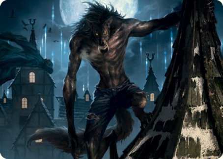 Stalking Predator Art Card [Innistrad: Midnight Hunt Art Series] | Jack's On Queen