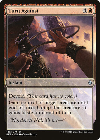 Turn Against [Battle for Zendikar] | Jack's On Queen