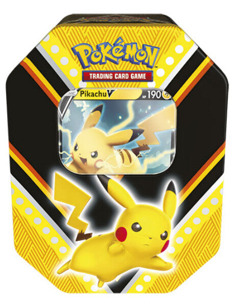 Sword & Shield - V Powers Tin (Pikachu V) (International Version) | Jack's On Queen