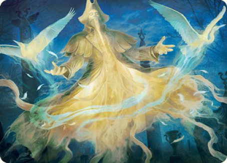 Heron-Blessed Geist Art Card [Innistrad: Crimson Vow Art Series] | Jack's On Queen