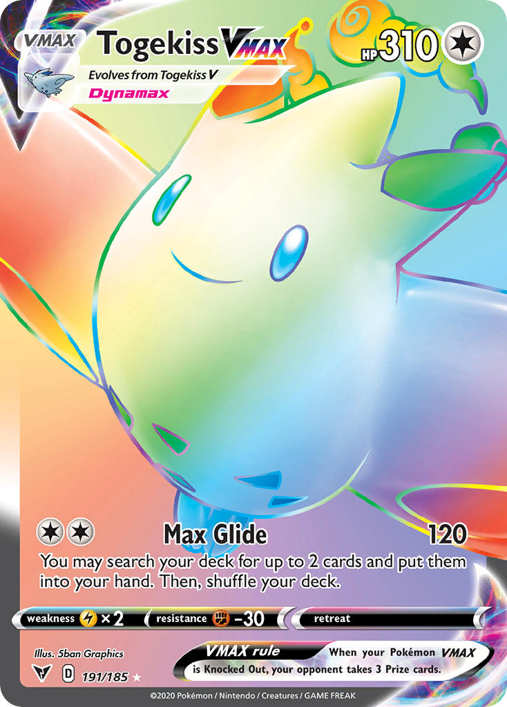 Togekiss VMAX (191/185) [Sword & Shield: Vivid Voltage] | Jack's On Queen