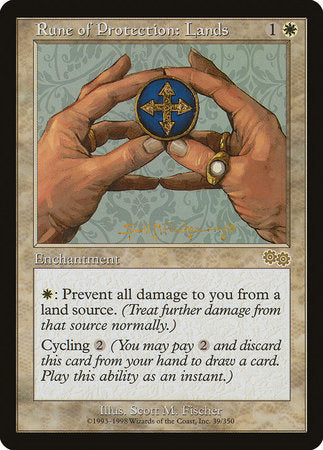 Rune of Protection: Lands [Urza's Saga] | Jack's On Queen