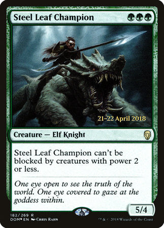 Steel Leaf Champion [Dominaria Promos] | Jack's On Queen
