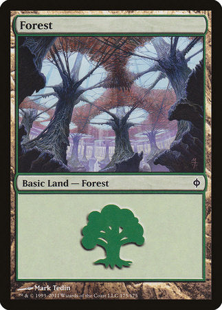 Forest (175) [New Phyrexia] | Jack's On Queen