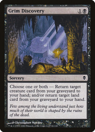 Grim Discovery [Zendikar] | Jack's On Queen