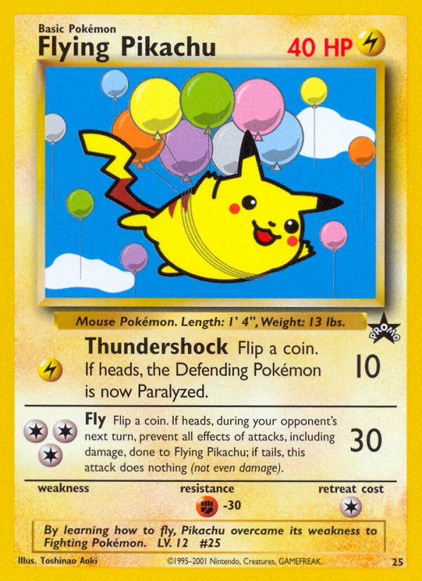 Flying Pikachu (25) [Wizards of the Coast: Black Star Promos] | Jack's On Queen