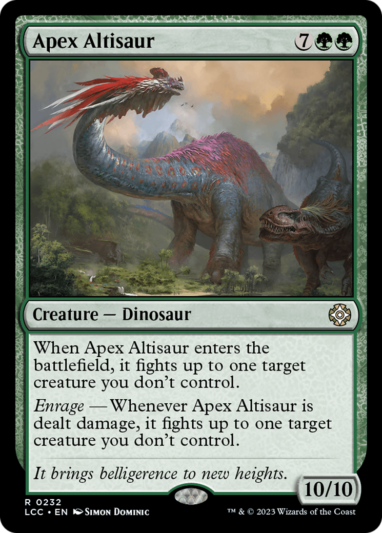 Apex Altisaur [The Lost Caverns of Ixalan Commander] | Jack's On Queen