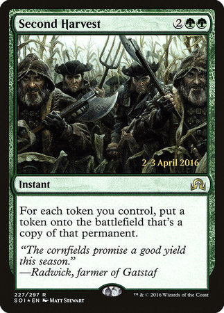 Second Harvest [Shadows over Innistrad Promos] | Jack's On Queen
