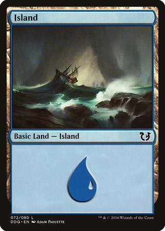 Island (72) [Duel Decks: Blessed vs. Cursed] | Jack's On Queen