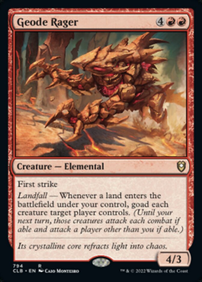 Geode Rager [Commander Legends: Battle for Baldur's Gate] | Jack's On Queen