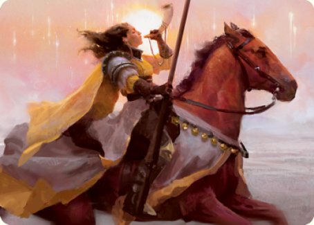 Sunrise Cavalier Art Card [Innistrad: Midnight Hunt Art Series] | Jack's On Queen