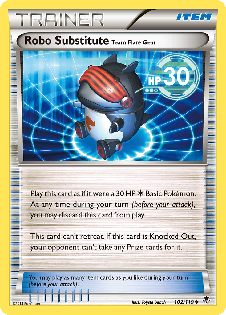 Robo Substitute Team Flare Gear (102/119) [XY: Phantom Forces] | Jack's On Queen