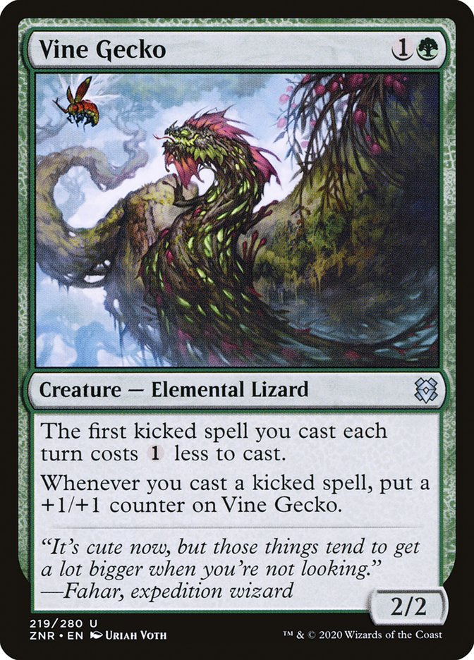 Vine Gecko [Zendikar Rising] | Jack's On Queen