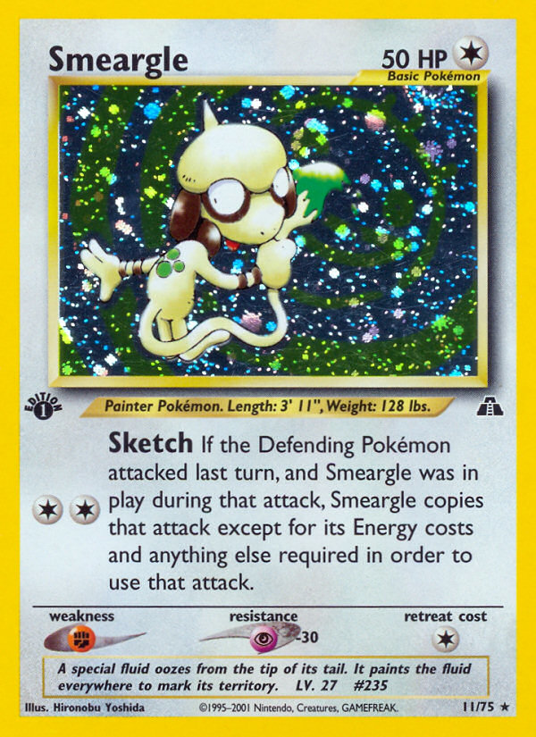 Smeargle (11/75) [Neo Discovery 1st Edition] | Jack's On Queen