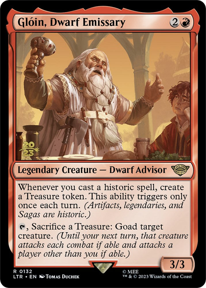 Gloin, Dwarf Emissary [The Lord of the Rings: Tales of Middle-Earth Prerelease Promos] | Jack's On Queen