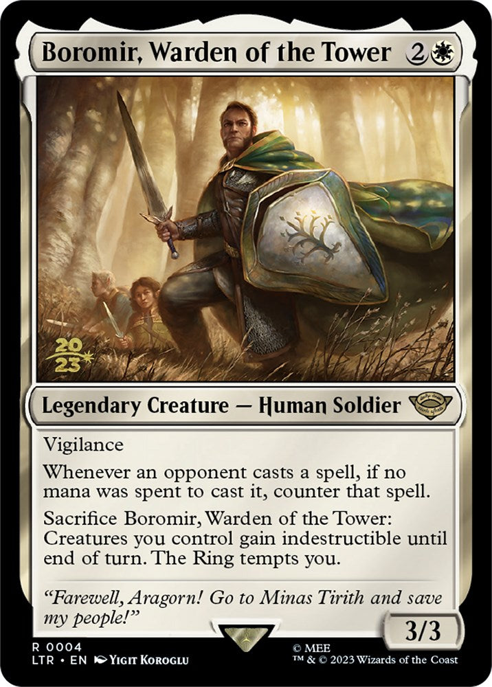 Boromir, Warden of the Tower [The Lord of the Rings: Tales of Middle-Earth Prerelease Promos] | Jack's On Queen