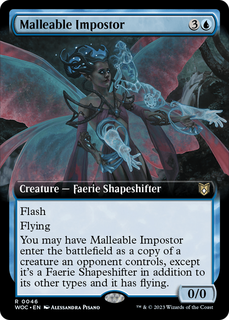 Malleable Impostor (Extended Art) [Wilds of Eldraine Commander] | Jack's On Queen