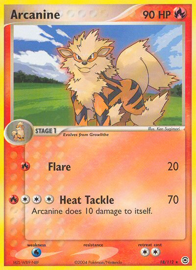 Arcanine (18/112) [EX: FireRed & LeafGreen] | Jack's On Queen