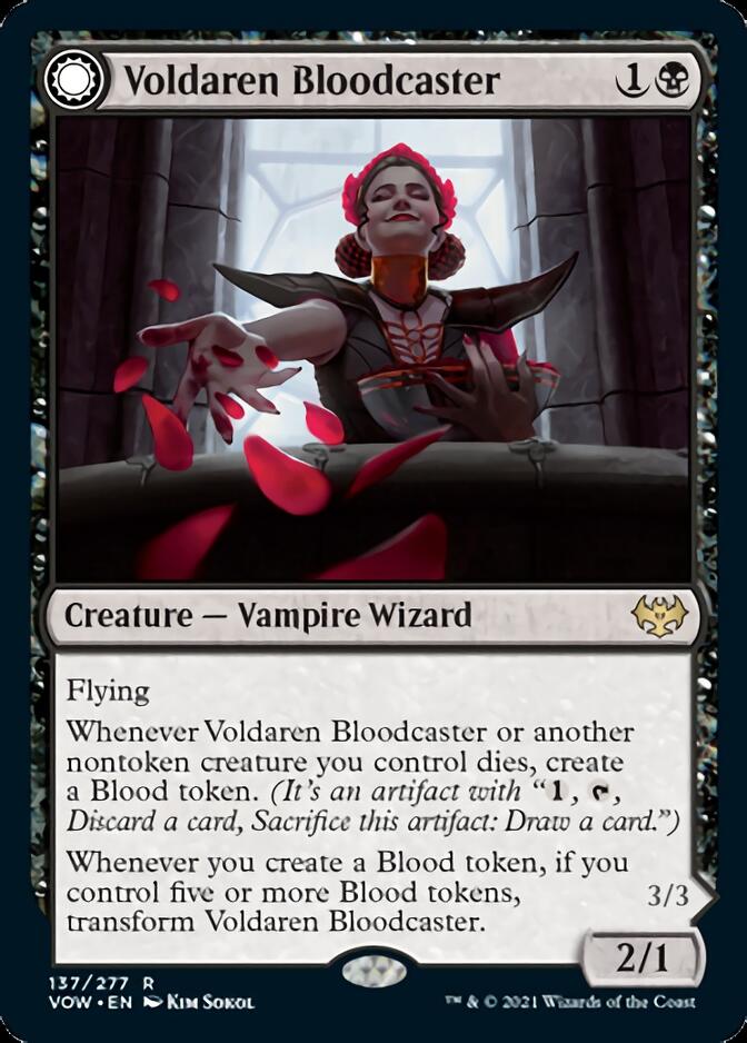 Voldaren Bloodcaster // Bloodbat Summoner [Innistrad: Crimson Vow] | Jack's On Queen